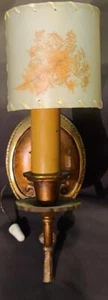 Gorgeous Antique Spanish Colonial Revival Dual Light Sconce Fixture - Brass -VGC - Picture 1 of 14