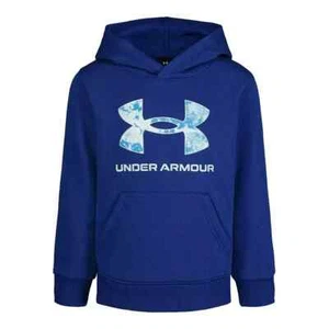 NWT Under Armour Ice Dye Logo Hoodie Blue Boys Size 4 - Picture 1 of 3