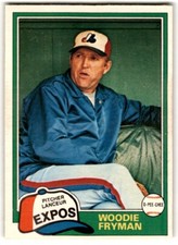 1981 O-Pee-Chee Woodie Fryman #170 Montreal Expos