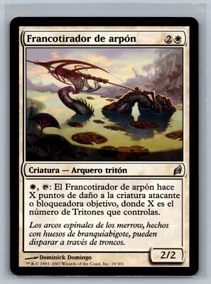 Magic The Gathering SPANISH Lorwyn Harpoon Sniper #19/301 MTG TCG CCG - Image 1 of 2