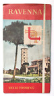 Shell Touring Ravenna Carta Stradale Piantina Vintage City Map 1961 (L1)