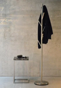 Jan Kurtz DETROIT Kleiderständer Garderobe Edelstahl Optik 494301  Höhe 174 - Bild 1 von 2