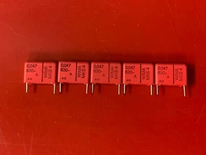 5x MKS4-0.047/630/10 WIMA CAPACITOR 0.047UF 630V 10% RADIAL - Picture 1 of 3