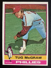 1976 Topps # 565 Tug McGraw     New York Mets VERY GOOD. See photos. 