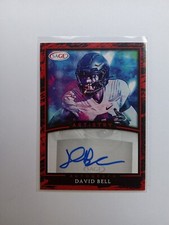 David Bell 2022 Sage Artistry Red Autograph Rookie Card #A-DB3 