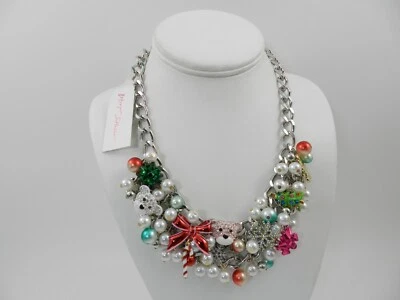Ожерелье-комбинезон BETSEY JOHNSON с имитацией рождественского жемчуга из искусственного камня - Изображение 1 из 4