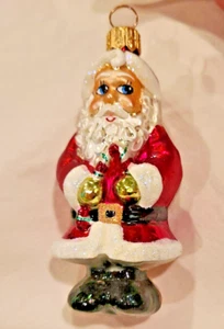Christopher Radko Ornament Jolly Couple Gem Santa & Mrs. Claus Vintage Glas - Bild 1 von 8