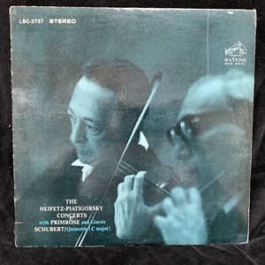 JASCHA HEIFETZ violin & PIATIGORSKY SCHUBERT Quintet RCA LSC-2737 ST LP 1964 SD - Picture 1 of 4