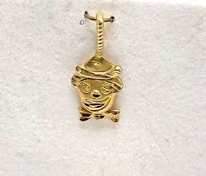 Brand New 14k Yellow Gold CLOWN Charm - Picture 1 of 1