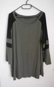 Sportliches Long Shirt englische Curvy Marke Evans hier 44 46 Navabi khaki TOP - Bild 1 von 1