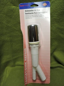 Master Plumber Dishwasher Air Gap with White Cover 5/8" in x 7/8" outlet - Picture 1 of 8