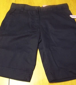 NUEVO CON ETIQUETAS PANTALONES CORTOS IZOD Azul Nay UNIFORME ESCOLAR BERMUDAS Talla 12 Ajuste Regular Cintura - Imagen 1 de 1