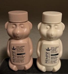 Hempz Bare Body Jasmine and Apple, Citrus Sweet Creme Body Moisturizer 2 oz ea - Picture 1 of 1