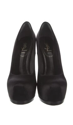 Tacones Yves Saint Laurent Trib Too negros satinados talla 35/5 Foto 1 de 4