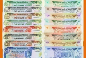 (Reproduktionen !) Geldscheine - Belize Central Bank of Belize 43-50 1983-1989 - Bild 1 von 1