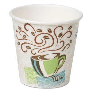 Dixie PerfecTouch Insulated Paper Hot Cups 10 oz. Coffee Haze 500/Carton - Picture 1 of 9