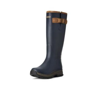 Ariat Damen Burford Gummistiefel | Jagd wasserdichte Gummistiefel | Navy/Braun - Bild 1 von 9