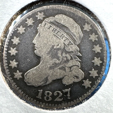 1827 10C Capped Bust Dime (74644) Cover