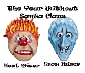Christmas The Year Without Santa Claus Heat Miser Mask +  Snow Miser Mask TOTS - Picture 1 of 8