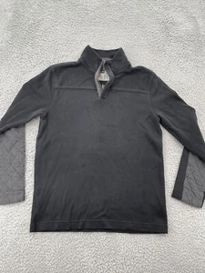 Banana Republic Suéter Adulto Mediano Negro 1/4 Cremallera Pullover Sudadera Hombres - Imagen 1 de 10