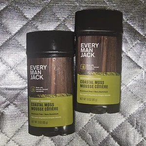 Every Man Jack Coastal Moss Men’s Deodorant 3 Oz Lot Of 2 - Picture 1 of 1