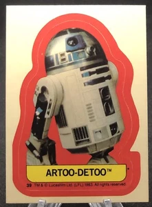 1983 Topps Star Wars: Return of the Jedi Stickers R2-D2 Artoo-Detoo #39 - Picture 1 of 2