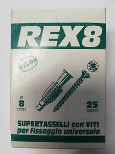 Tasselli in Nylon 8 MM BALDI TA8C CON COLLARINO E Con Vite 4,5x46mm Cf.50Pz - Foto 1 di 4