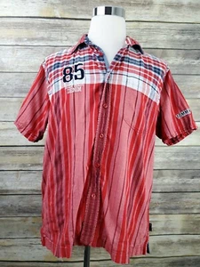 Camisa Tommy Hilfiger Años 90 TOMMY JEANS American Stars a Rayas Botones Talla L - Imagen 1 de 10
