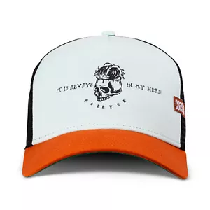 Coastal Hft Always Forever Trucker Cap Slate/Orange Baseball Mesh Skull - Picture 1 of 3