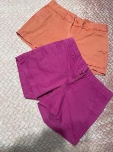 GAP Size 4 Lot of 2 Khakis Women's Chino Shorts - Picture 1 of 12