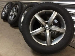 VW Passat B8 3G Aspen 3AA071496A grau Alufelgen Winterreifen 215/60 16 Goodyear - Bild 1 von 12