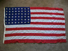 Vintage 48 star USA Flag Valley Forge Flag Co printed stars, sewn stripes