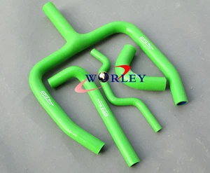 Silicone Radiator Y Hose For Kawasaki KXF250 KX250F 2009-2014 10 11 12 13 green - Picture 1 of 6