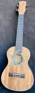 Alulu Solid Curly PQ Acacia Koa 26 inch Tenor ukulele, turtle inlay, VU01 - Picture 1 of 12