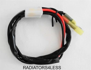 NEW UNIVERSAL ELECTRIC COOLING FAN PIGTAIL MALE CONNECTOR 24" LENGTH - Picture 1 of 3