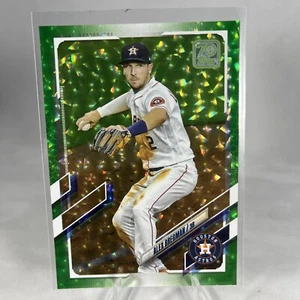 2021 Topps Alex Bregman #297 Green Foil #'d /499 Houston Astros - Foto 1 di 2