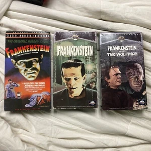 vhs vintage frankenstein movie lot 3 - Picture 1 of 9
