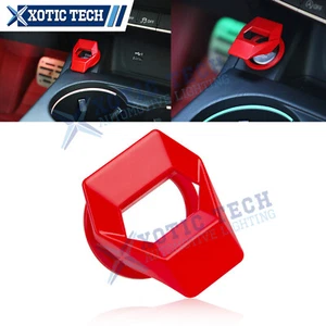 1.5" Red Diamond Aluminum Engine Start Stop Push Button Switch Ring Trim Cover - Picture 1 of 12