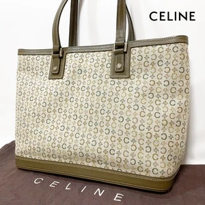 Borsa Celine Tote Bag C Motivo Macadam Tela Pelle - Foto 1 di 20
