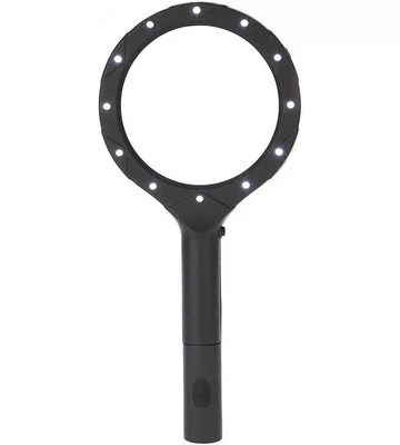 LENTE INGRANDIMENTO A PILA VELAMP CON 12 LED