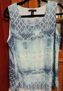 Style & Co Womens Pullover Tank Top Multi Color - Size 1X - Picture 1 of 2