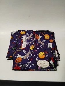 Halloween Stoffservietten Quadratisch 17" 9er Set Vintage Joan Kors Made In USA Hexe - Bild 1 von 14