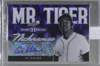 Leaf Metal Sports Heroes 2018 apodos Purple Wave/7 Al Kaline #N-AK1 automático patio Foto 1 de 2