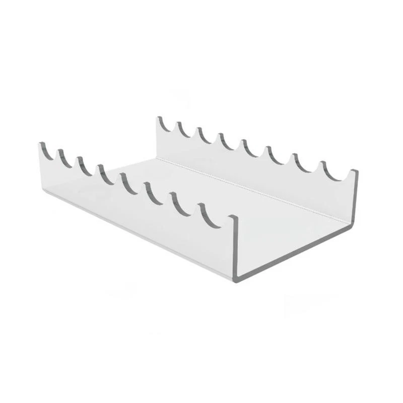 Espositore porta pennelli da trucco in acrilico trasparente, specifiche: 1 pz. - Immagine 1 di 1