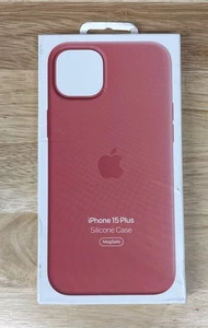 Apple Silikon Case mit MagSafe für iPhone 15 Plus MT163ZM/A Guavenrot - Bild 1 von 1