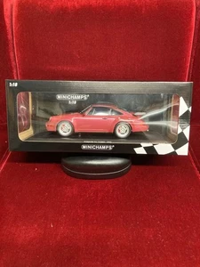 Modellino auto Minichamps Porsche 911 Turbo 1/18 rosso pietra rubino pressofuso - Foto 1 di 6