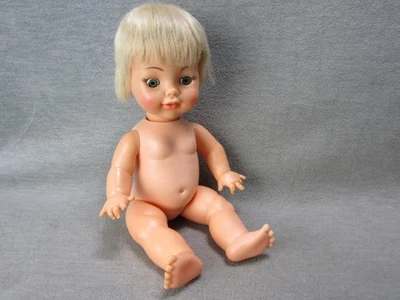 Vintage Ideal Toy Corp BABY LUCY Bobble Head Doll Posable 14" - Image 1 of 4