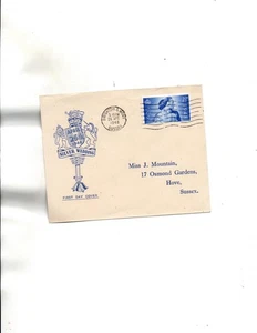 Great Britain FDC Sc#267 SILVER WEDDING Royalty cachet - Picture 1 of 1