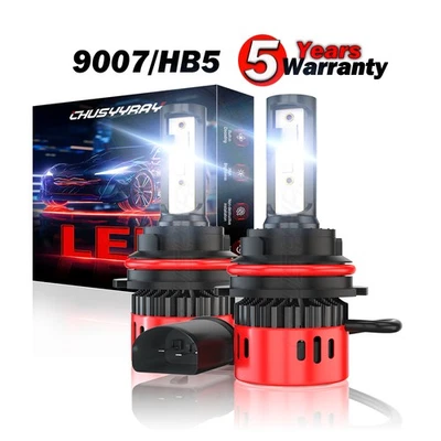 Kit de faros LED 9007 HB5 blanco alto/bajo para Dodge Grand Caravan 1996-2007 Foto 1 de 4