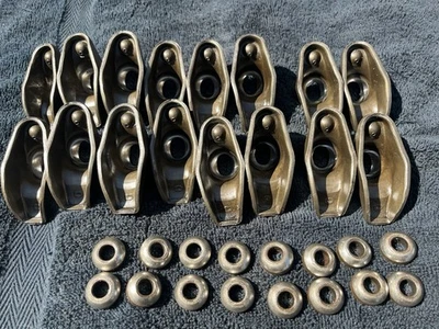 1967 68 Chevrolet Camaro 302 Z/28 O rocker arms Large O Complete With  Balls - Image 1 of 4